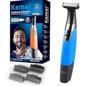 kemei km1910 eyebrow and beard trimmer for men works wet and dry 451.99